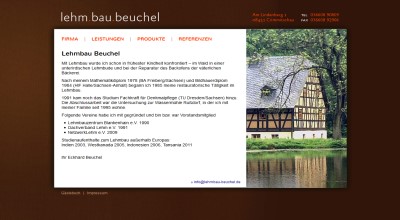 Lehmbau Beuchel (Webdesign & Webentwicklung)